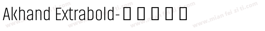 Akhand Extrabold字体转换